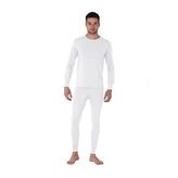 Thermoform Microfiber Şardonlu Termal İçlik Set Erkek BEYAZ