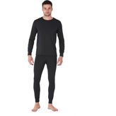 Thermoform Microfiber Şardonlu Termal İçlik Set Erkek SİYAH
