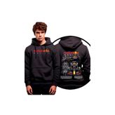 TheWeekend RedBull RACING Baskılı Siyah Kapüşonlu Sweatshirt