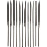 Three Files Saatçi Eğe Seti 14CM 12 Parça - Siyah