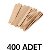 Ticon Puti 400 Adet Ahşap Büyük Geniş Dil Çubuğu Abeslang Ağda Çubuğu