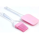 Tiesa Home 2'li Silikon Spatula & Fırça Seti