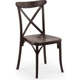 Tilia Capri Polipropilen Sandalye - Venge - Bahçe, Balkon, Teras, Veranda, Iç ve Dış Mekan, Kaf - Çok Renkli - Siyah - Plastik