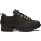 Timberland Euro Hiker Low Lace Up TB0A5P79W011 Dark Brown Kahverengi Deri Kadın Trekking Ayakkabısı