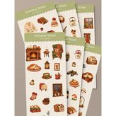 Tiny Stories TR Sonbahar Sticker Seti2 - 6 Adet / Ajanda, Defter,bullet Journal,scrapbook