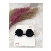 Tinystar Kız Bebek Siyah Peluş Ponpon Bandana