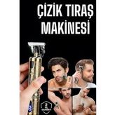 Tıraş Makinesi Şarjlı Profesyonel Saç Kesme Makinesi Gold Çizik Tıraş