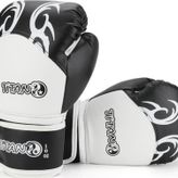 TİTAN SPORT SİYAH BEYAZ İŞLEMELİ MODEL-2 BOKS ELDİVENİ