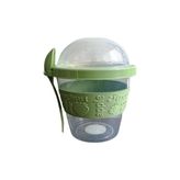 Titiz Plastik Yoghurt Container 600 ml + Kaşık - Yeşil