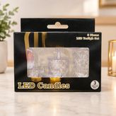 TKÇ Kristal LED Mum 3'lü Ab - 1