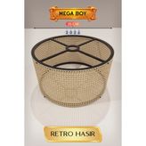 TKÇ Şık Retro Hasır Lambader Başlığı 35 cm Modern Dekor Xml