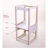 Tncn Mobilya Aura Öğrenme Kulesi - Learning Tower Mdf Beyaz