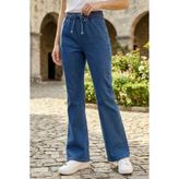 TOFİSA İspanyol Paça Kot Pantolon Mavi - 28575-MAVI