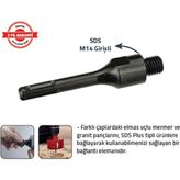 Tomax Mermer Granit Panç M14 Adaptörü Sds - Siyah