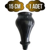 Tombul Siyah 15CM Plastik Ayak Mobilya Masa ve Dolap AYAĞI(SİYAH)(15CM) - 15cm - 1 ADET