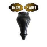 Tombul Siyah 15Cm Plastik Ayak Mobilya Masa Ve Dolap Ayağı(Siyah)(15Cm) Siyah 15Cm 15Cm - 2 Adet