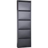 Tomkar 5li Metal Ayakkabılık - Siyah