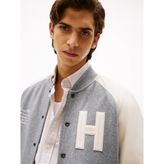 Tommy Hilfiger Erkek Gri Tommy Hilfiger Mıx Medıa Varsıty Bo, P01 Gri Erkek Ceket - XL
