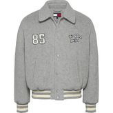 Tommy Hilfiger Erkek Gri Tommy Hilfiger Tjc Varsıty Jacket, P6N Gri Erkek Ceket - 001-Gri