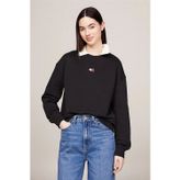 Tommy Hilfiger Kadın Badge Siyah Sweatshirt