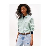 Tommy Hilfiger Kadın Yeşil L/s Gömlek
