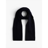 Tommy Hilfiger Th Flag Fluffy Scarf Kadın Mavi Atkı - Aw0aw17787