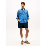 Tommy Hilfiger Tjm Lınen Blend Pull-On Short Erkek Mavi Şort - Dm0dm22825
