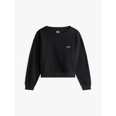 Tommy Hilfiger TJW SILVER SCRIPT CR, BDS Siyah Kadın Sweatshirt