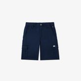 Tommy Hilfiger Woven Cargo Çocuk Lacivert Şort, KB0KB09587