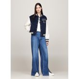 Tommy Jeans Letterman Kadın Mavi Ceket
