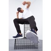 Tommy Life 84652 Klasik Cepli Standart Kalıp Manşetli Siyah Erkek Eşofman Altı