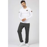 Tommy Life 84671 Antrasit Melanj Air Max Baskılı Erkek Eşofman Altı