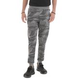 Tommy Life 84754 Gri Melanj Kamuflaj Desenli Dar Kalıp Jogger Erkek Eşofman Altı