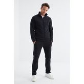 Tommy Life 85193 Lacivert Dik Yaka Basic Erkek Polar Eşofman Takımı