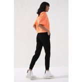 Tommy Life 94561 Siyah Yüksek Bel Jogger Rahat Form Manşetli Kadın Eşofman Altı