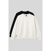 TOMMY LIFE Basic Oversıze O Yaka 2li Paket Siyah-Ekru Kadın Sweatshirt - 97053