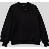 TOMMY LIFE Basic Oversıze O Yaka 2li Paket Siyah Kadın Sweatshirt - 97053
