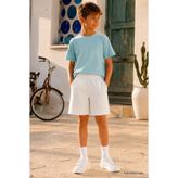 TOMMY LIFE Ekru Standart Fit Basic Erkek Çocuk Şort - 11284