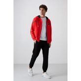 Tommy Life Fiesta - Siyah Pamuklu Kalın Yumuşak Dokulu Comfort Fit Baskılı Erkek Eşofman Takım - 85236