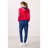 Tommy Life Viva Kırmızı-Parlament Kapüşonlu Fermuarlı Oversize Kadın Eşofman Takım - 95328