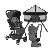 Tommybaby İnci 3'lü Set Kabin Bebek Arabası Katlanır Beşik Kanguru