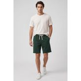 TOMMYLIFE Bej Standart Fit Basic Arka Cepli Erkek Şort - 81314