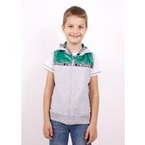 Toontoy Erkek Çocuk Şeritli Kapüşonlu Yelek