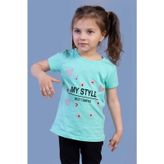 Toontoy Kız Çocuk Kalp Baskılı Tişört