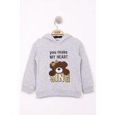 Toontoy Kız Çocuk Pullu Ayıcık Nakışlı Sweatshirt