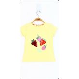 Toontoy Kız Çocuk Pullu Çiçek Nakışlı Tişört