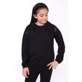 Toontoy Kız Çocuk Pullu Nakışlı Sweatshirt 22016