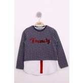 Toontoy Kız Çocuk Trendy Pullu Nakış Sweatshirt