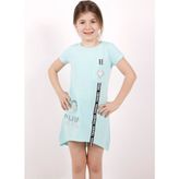 Toontoy So Chıc Baskılı Mint Kız Çocuk Elbise
