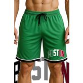 TOP GLORY Cepli Boston Baskılı Basketbol Şortu Spor Şort